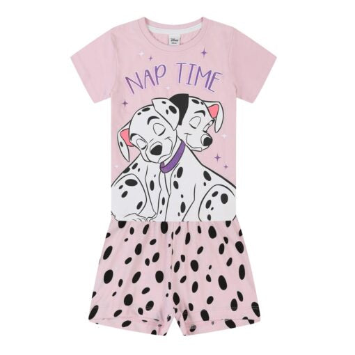 1001 Dalmatians girls short pyjamas set
