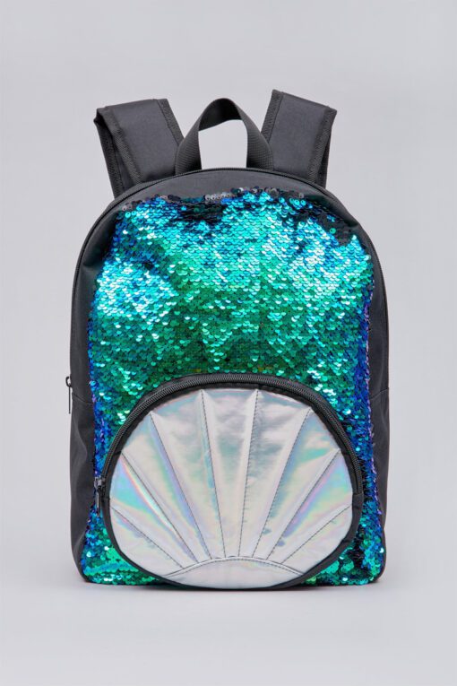 Mermaid reversible sequin backpack