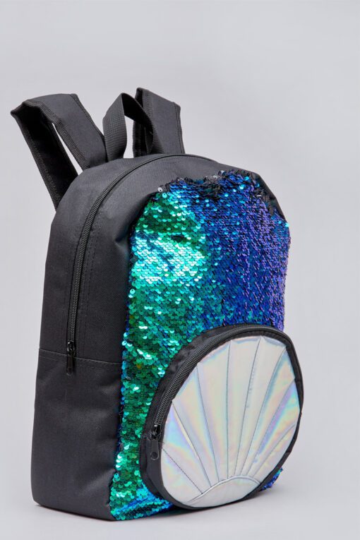 Mermaid reversible sequin backpack