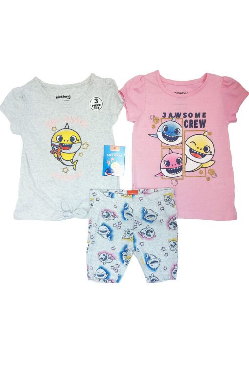 Baby Shark 3 piece outfit set