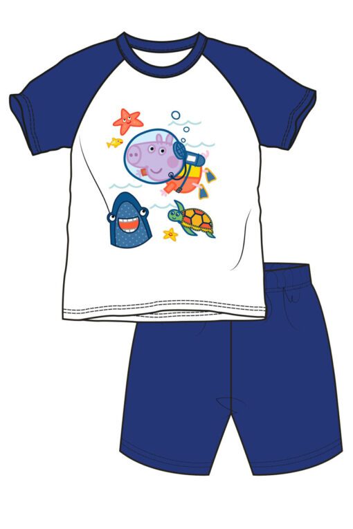 George Pig short PJs set
